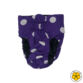 purple polka dot diaper - back