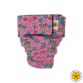 pink cosmos flowers bunny diaper
