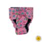 pink cosmos flowers bunny diaper - back